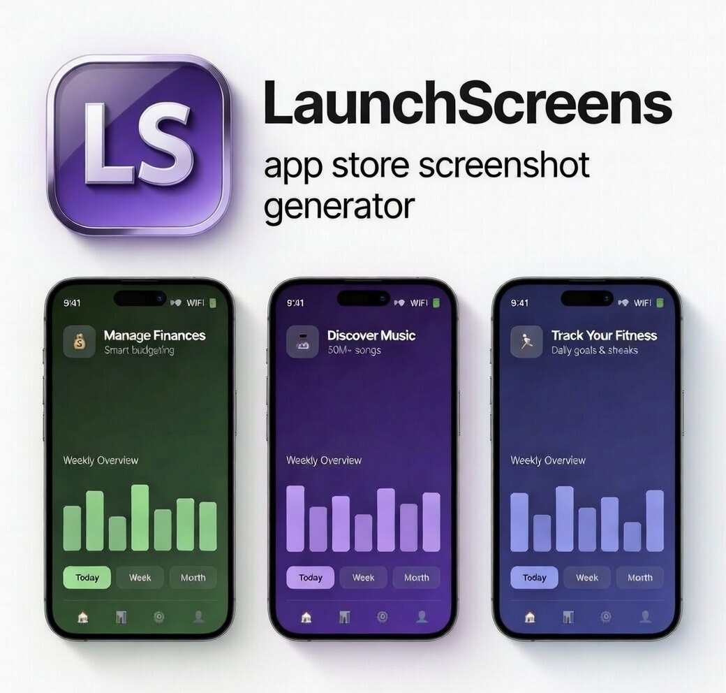 Free App Store Screenshot Generator & App Icon Maker Online | LaunchScreens